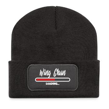 Wing Chun loading - Recycelte Patch Beanie - Dunkelgrau - Vorne