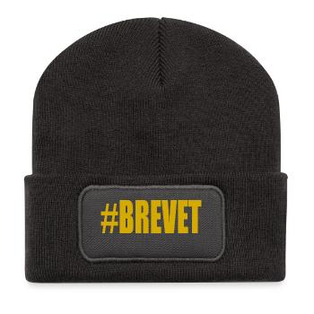 FERRY. BACCALAUREAT. PATENT. DNB. EXAMINATION. WELL DONE - Recycled Patch Beanie - dark grey - Front