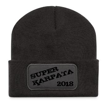 Super Karpata 2018 - Recycelte Patch Beanie - Dunkelgrau - Vorne