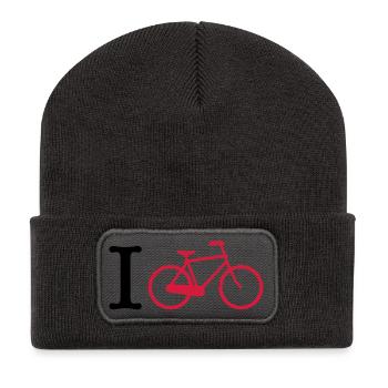 cycling - Recycled Patch Beanie - dark grey - Front