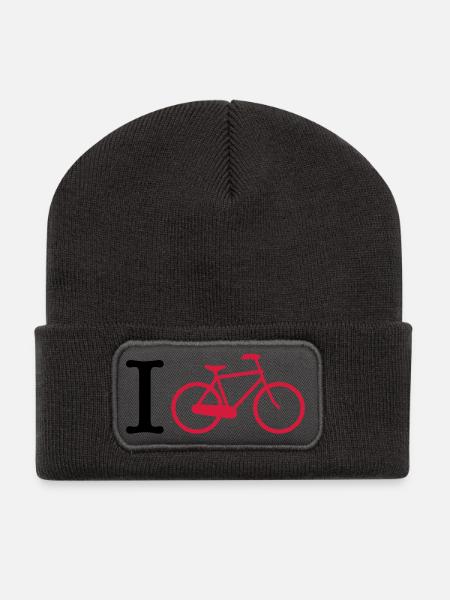 cycling - Recycled Patch Beanie - dark grey