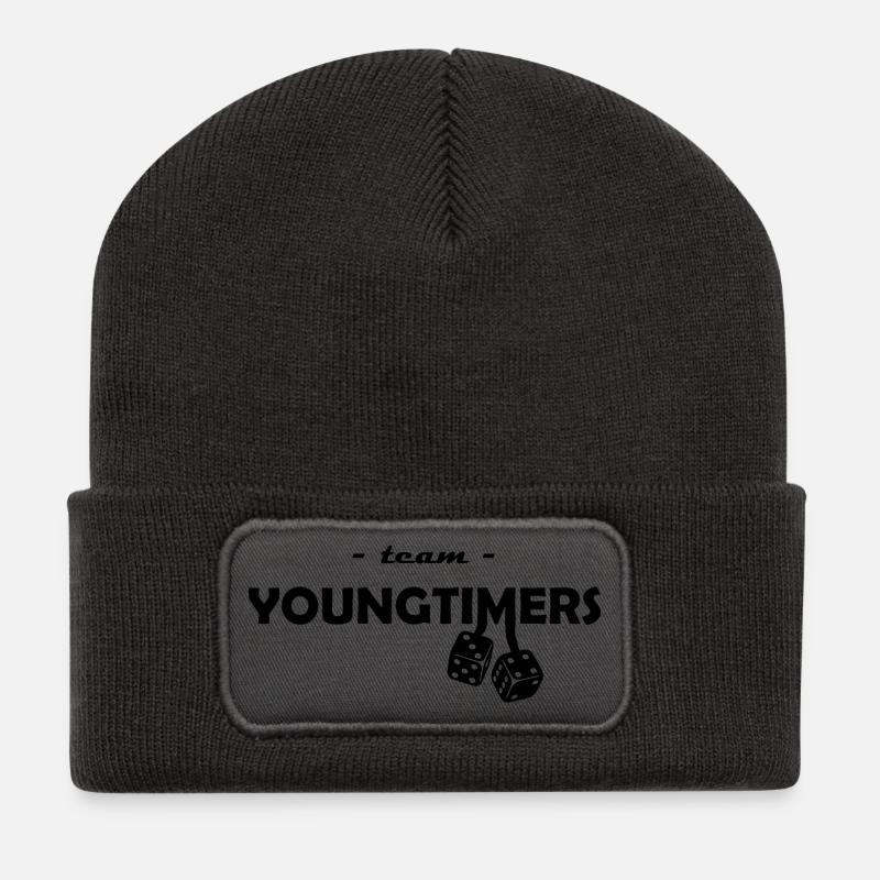 Team YoungTimers - Recycled Patch Beanie - dark grey