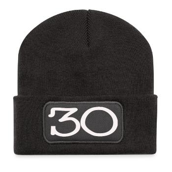 30. 30 ANS. 30e ANNIVERSAIRE. ANNIVERSAIRE 30 ANS. - Beanie recyclé à patch - charbon - Devant