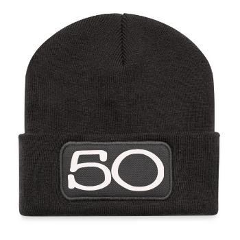 50. 50 JAHRE. 50-JÄHRIGES JUBILÄUM. 50-JÄHRIGES JUBILÄUM. - Recycelte Patch Beanie - Dunkelgrau - Vorne
