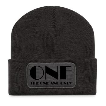 one - Recycled Patch Beanie - dark grey - Front