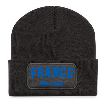 Mulhouse, France, France - Beanie recyclé à patch - charbon - Devant