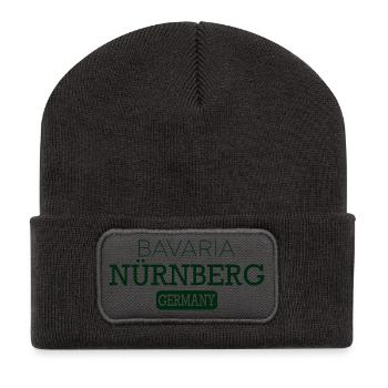 Nürnberg Bayern - Recycelte Patch Beanie - Dunkelgrau - Vorne