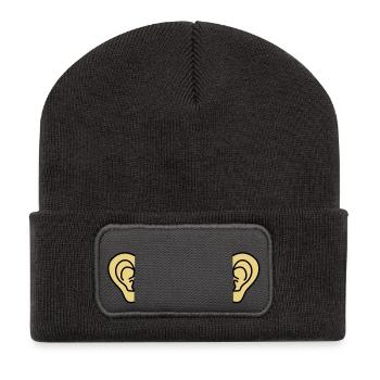 ears - Recycled Patch Beanie - dark grey - Front