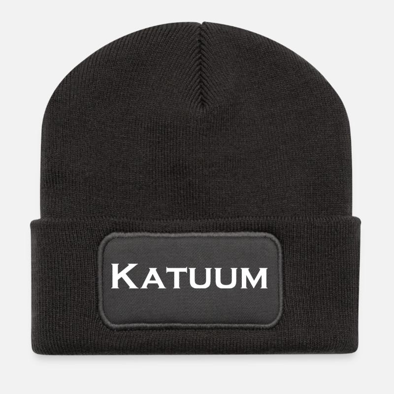 katuum - Recycelte Patch Beanie - Dunkelgrau