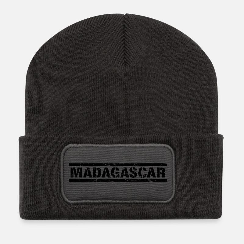 Madagascar - Recycelte Patch Beanie - Dunkelgrau