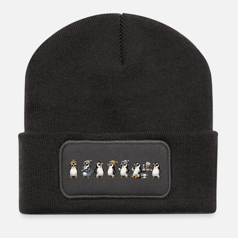 Cool Pingus - Recycled Patch Beanie - dark grey