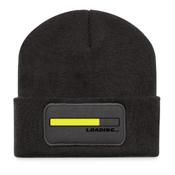 Loading ... 2c - Recycled Patch Beanie - dark grey - Front