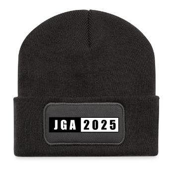 JGA 2025 - Recycelte Patch Beanie - Dunkelgrau - Vorne