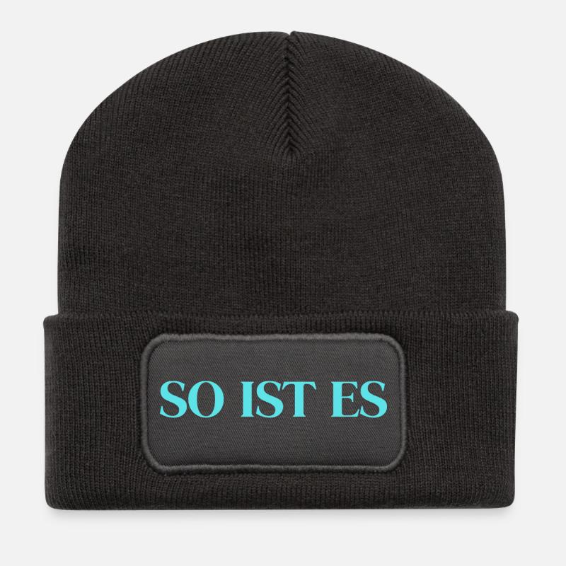 That's right - Recycled Patch Beanie - dark grey