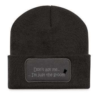 Don't ask me.. - Recycled Patch Beanie - dark grey - Front