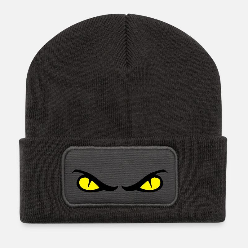 eyes - Recycled Patch Beanie - dark grey