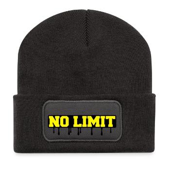 no_limit2 - Beanie recyclé à patch - charbon - Devant