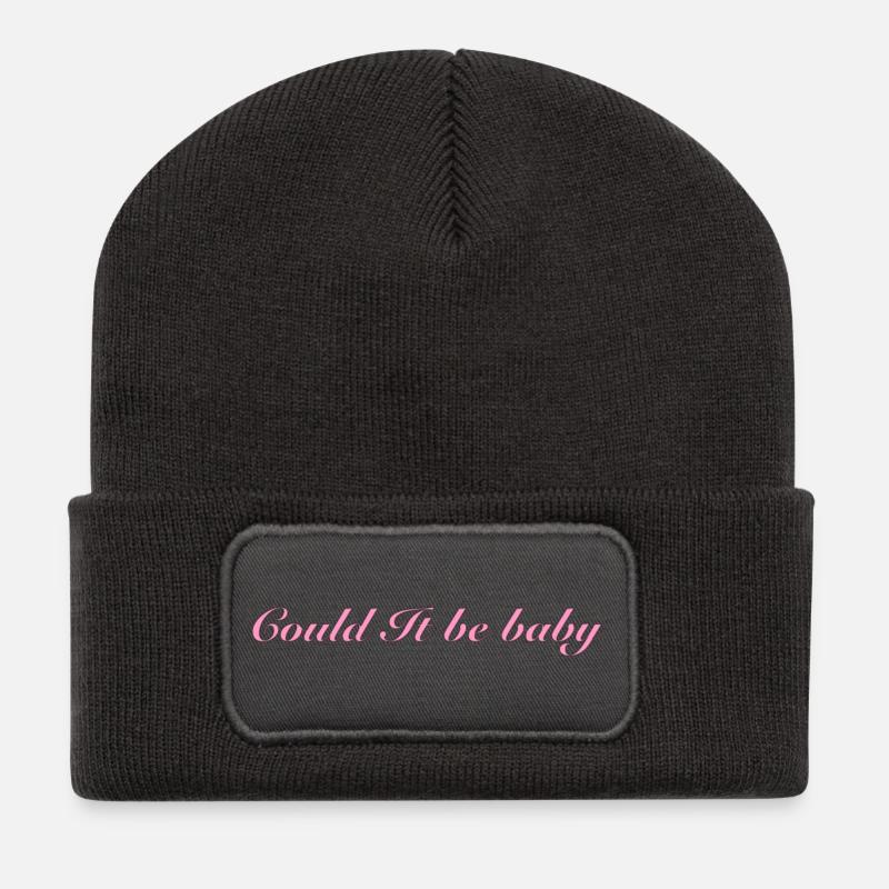 IMG 7279 - Recycelte Patch Beanie - Dunkelgrau