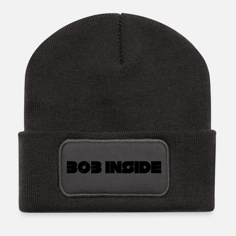 303 Inside Techno Rave - Recycled Patch Beanie - dark grey
