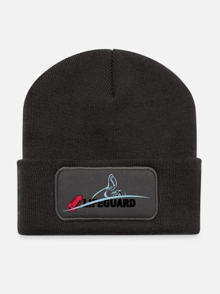 Lifeguard sauveteur aquatique - Beanie recyclé à patch - charbon