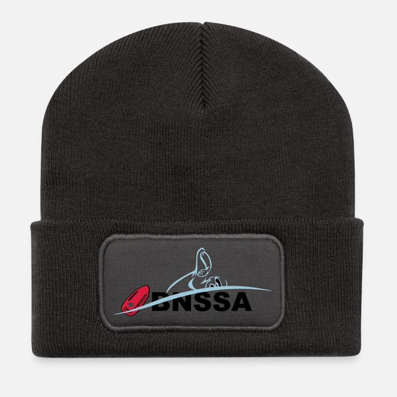 BNSSA sauvetage aquatique - Beanie recyclé à patch - charbon