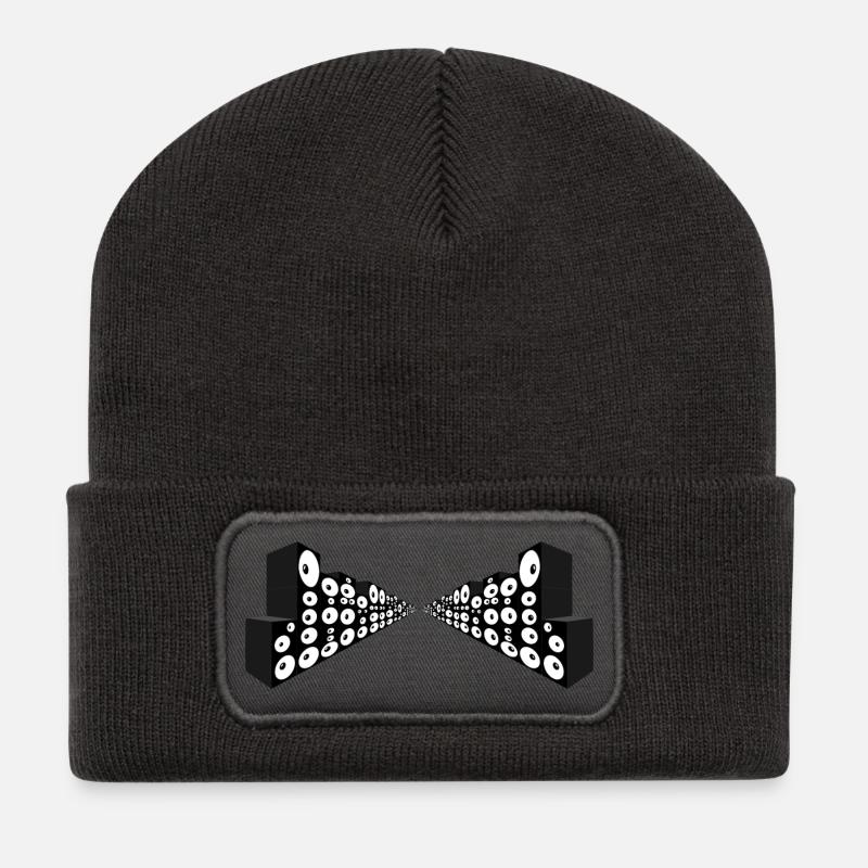 Infinity Sound Tunnel - Recycelte Patch Beanie - Dunkelgrau