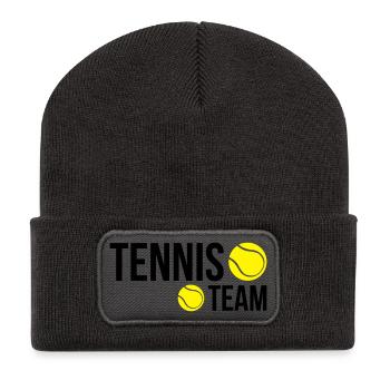 tennis_team02 - Recycelte Patch Beanie - Dunkelgrau - Vorne