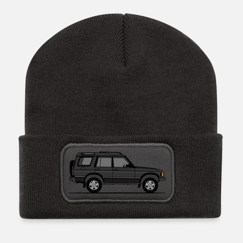 Discovery 2 Schwarz - Recycelte Patch Beanie - Dunkelgrau
