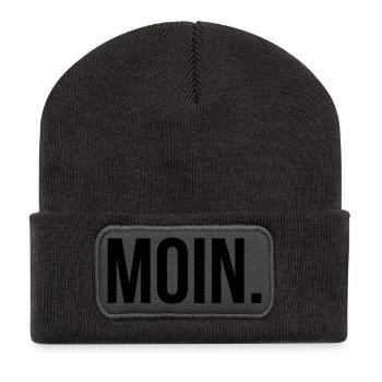 MOIN. T-Shirt North German Coastal Lover Hamburg - Recycled Patch Beanie - dark grey - Front