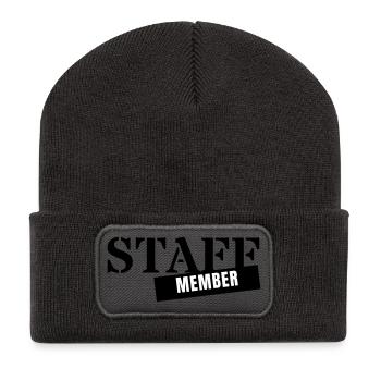 Staff Member - Team Personal Event Employee - Recycled Patch Beanie - dark grey - Front