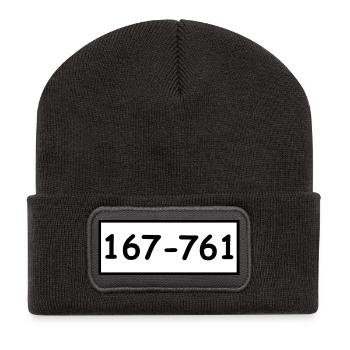 Beagle boys Bandit - Recycled Patch Beanie - dark grey - Front