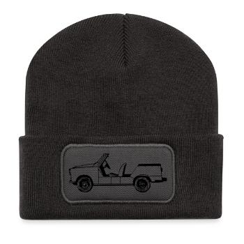  601 , Kübel , DDR NVA Kult(25) - Recycelte Patch Beanie - Dunkelgrau - Vorne