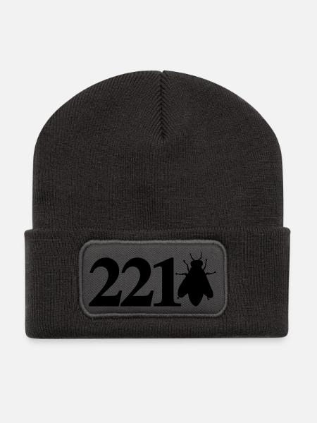 sherlock_221bee - Recycelte Patch Beanie - Dunkelgrau