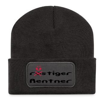 rusty / sprightly pensioner - Recycled Patch Beanie - dark grey - Front