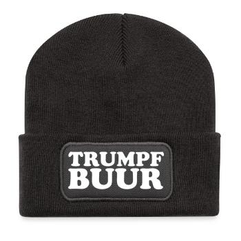 Trumpf Buur - Beanie recyclé à patch - charbon - Devant