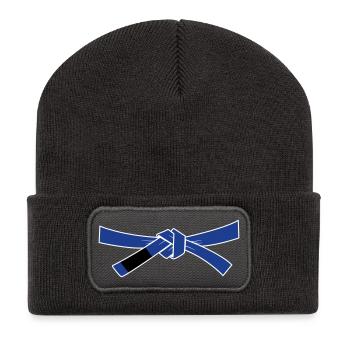 Bluebelt - Blue Belt - Recycled Patch Beanie - dark grey - Front