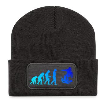 Œuvres modernes de snowboard - Beanie recyclé à patch - charbon - Devant