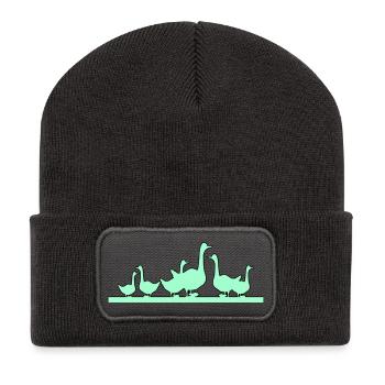 Canards Oies - Beanie recyclé à patch - charbon - Devant