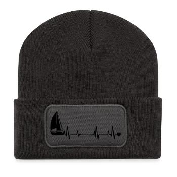 Sail - Recycled Patch Beanie - dark grey - Front