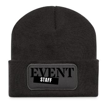 Event Staff - Crew Personnel Event Team - Recycled Patch Beanie - dark grey - Front