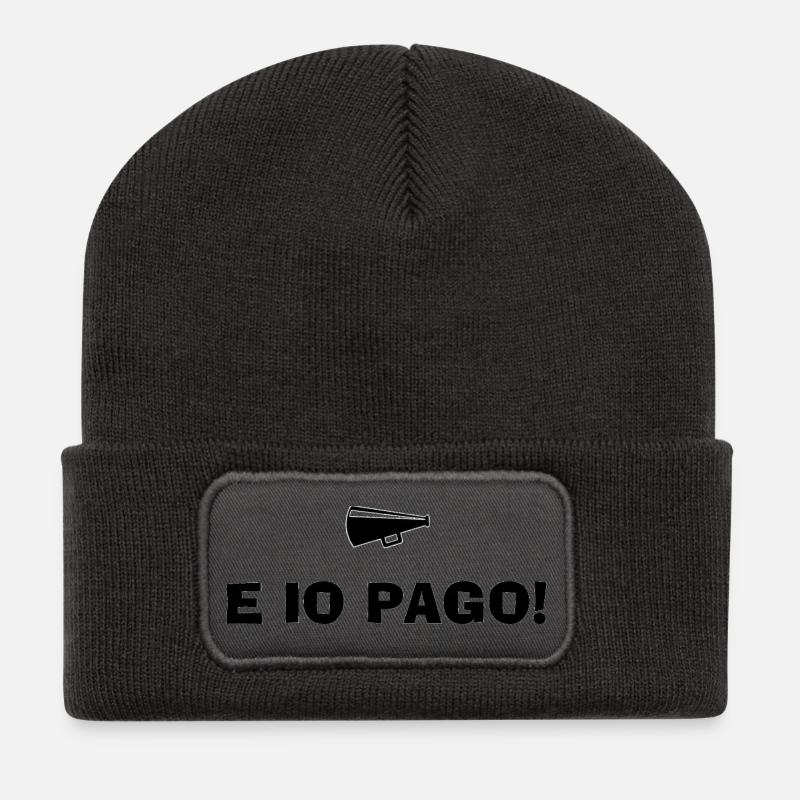 And I Pay - Recycled Patch Beanie - dark grey