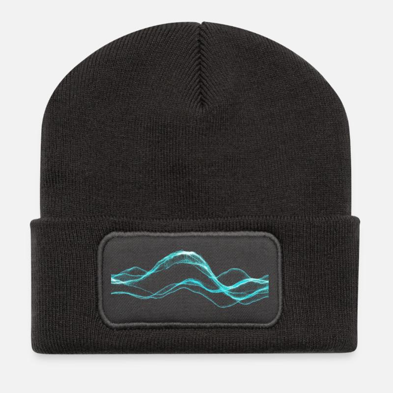 Data Overload - Recycelte Patch Beanie - Dunkelgrau