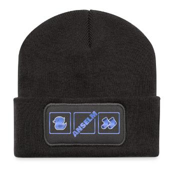 Child Anselm - Recycled Patch Beanie - dark grey - Front