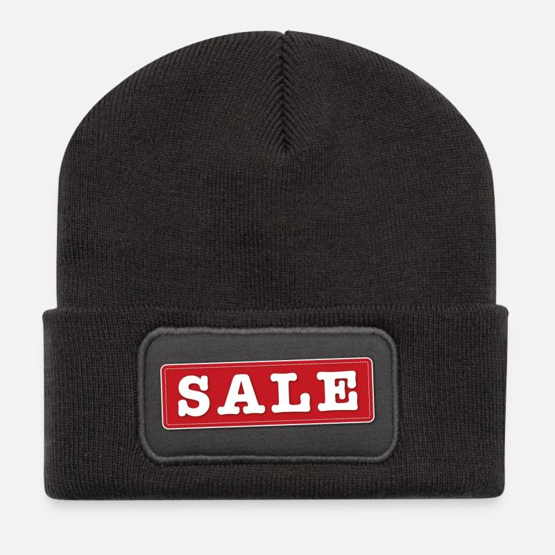 SALE - Recycelte Patch Beanie - Dunkelgrau