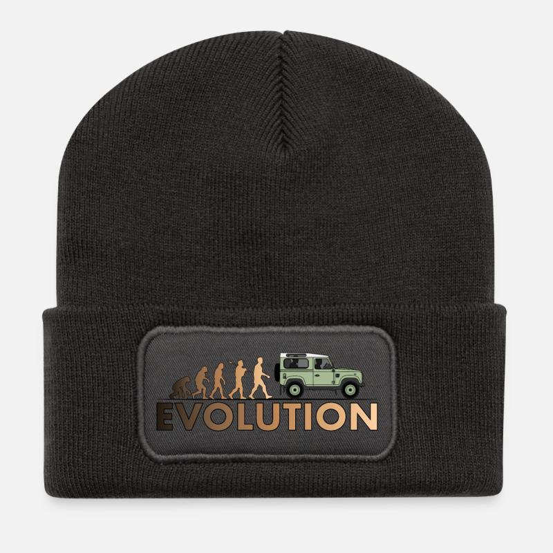 Defender 90 Evolution - Beanie recyclé à patch - charbon