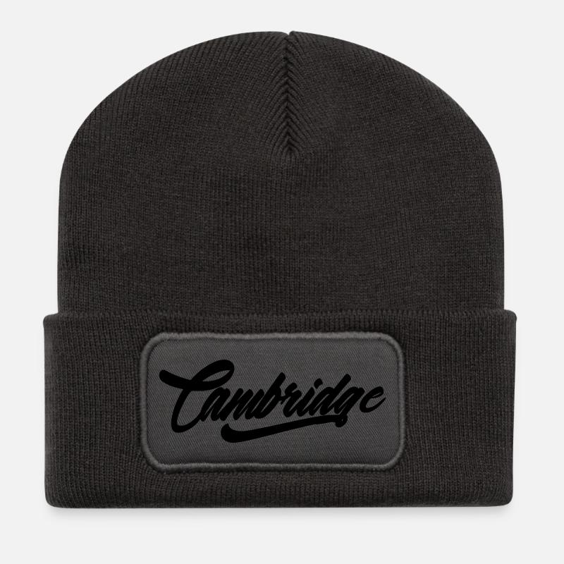 cambridge shirt - Recycelte Patch Beanie - Dunkelgrau