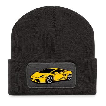 race_car - Recycled Patch Beanie - dark grey - Front