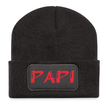 BONNE FÊTE PAPA. PAPA. FÊTE DES PÈRES. PÈRE - Beanie recyclé à patch - charbon - Devant