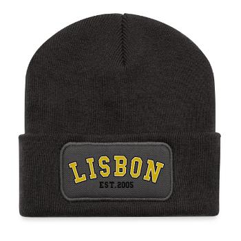Lissabon Est. 2005 - Recycelte Patch Beanie - Dunkelgrau - Vorne