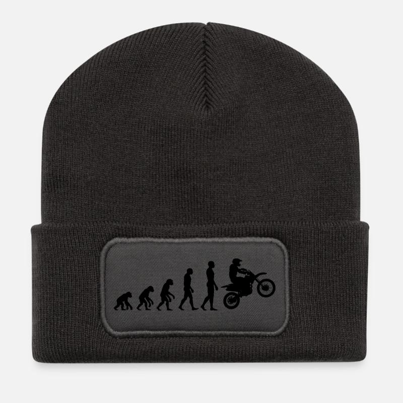 EVOLUTION ZUM MOTOCROSS HELDEN! JUMP-ACTION - Recycelte Patch Beanie - Dunkelgrau